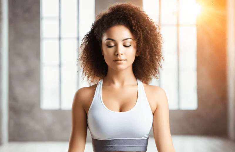Mindfulness - mulher em meditando